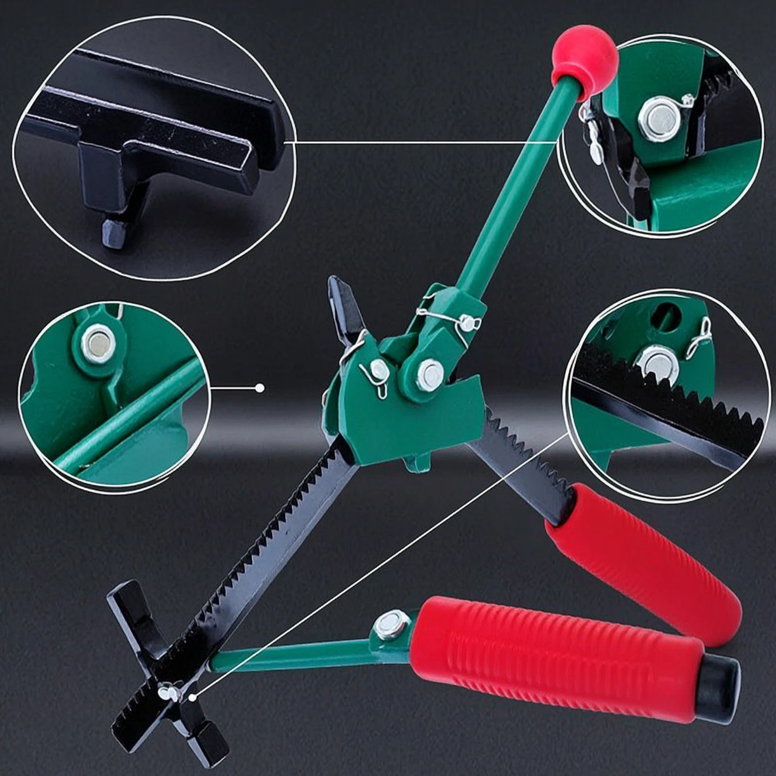 Fence Net Tightening Tool Handheld Fence Stretcher with Lever Handle Tightener Manual Tensioner One-Person Operation for Diyers
