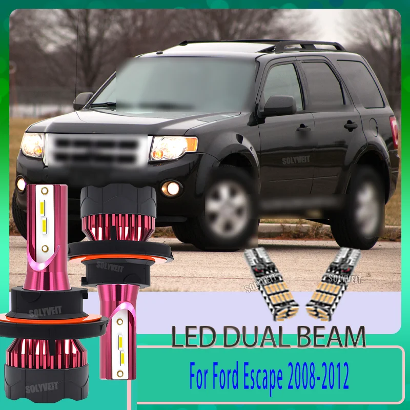 

2pcs LED 9008/H13 Dual High/Low Beam For Bad weather IP67 Waterproof High Power 150w For Ford Escape 2008 2009 2010 2011 2012