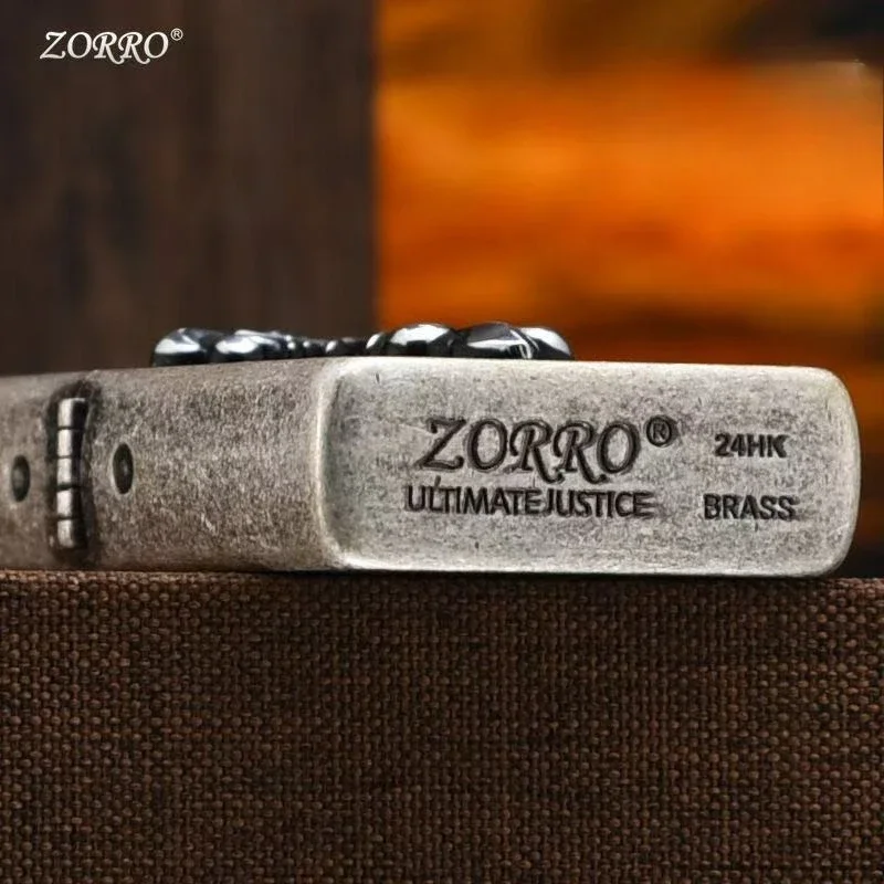 2025, neues Zorro Classic Benzinfeuerzeug, mit einer Vielzahl von Gravuroptionen, Raucherzubehör, Geschenke für Männer, Feuerzeug-Gadget