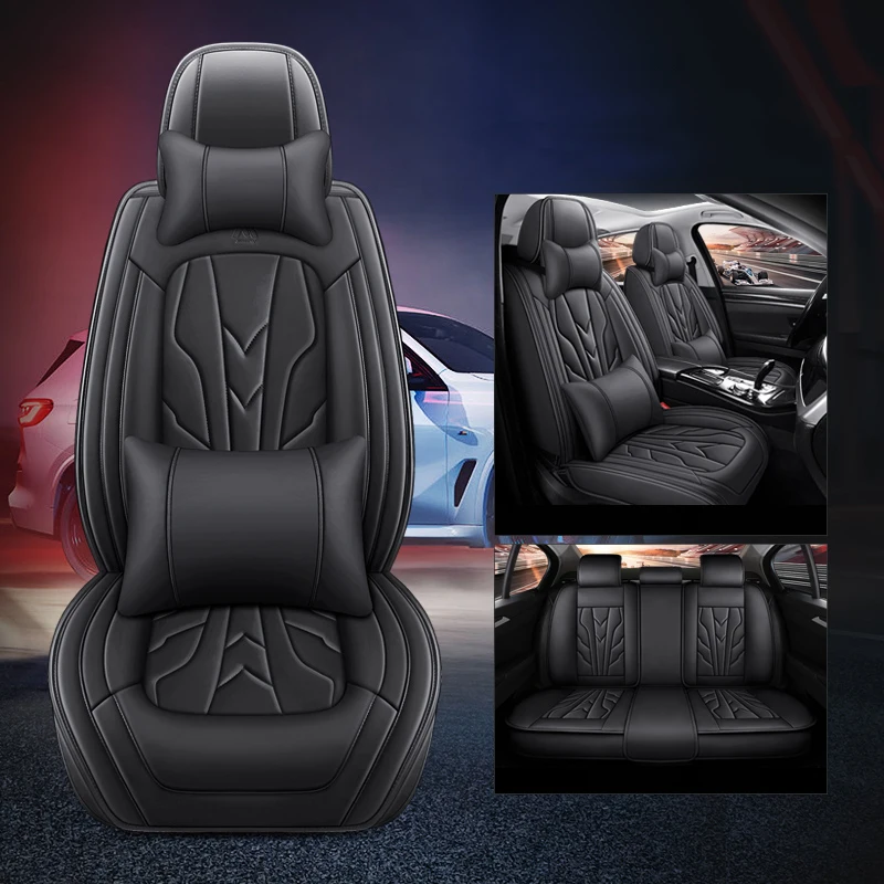 

Universal PU Leather Car Seat Covers For Opel Corsa D E F Insignia Astra Nissan Tiida March Qashqai J11 Auto Interior Styling