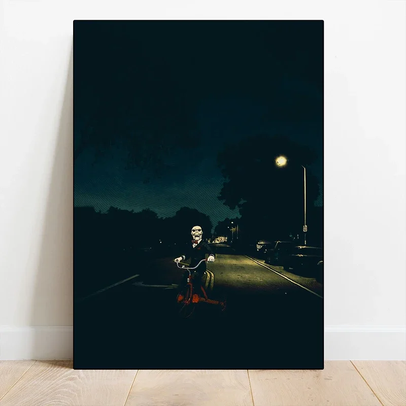 الفيلم شخصية الرهيبة المشارك سمارة مورغان رجل نحيل Ghostface الجمالية قماش اللوحة لتزيين غرفة المعيشة