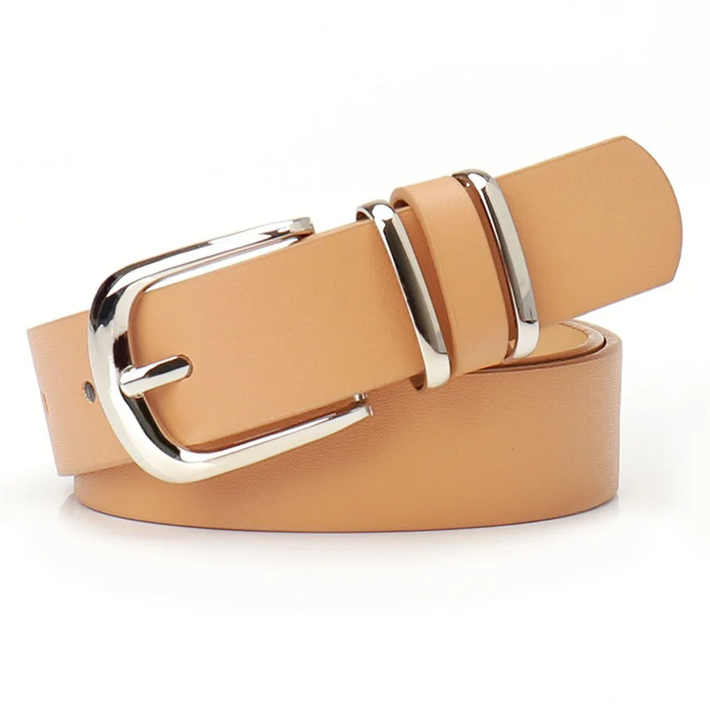 

Elegant Metal Buckle Women's Belt PU Leather All-match Waistband Leopard Print Dress Shirt Decoration