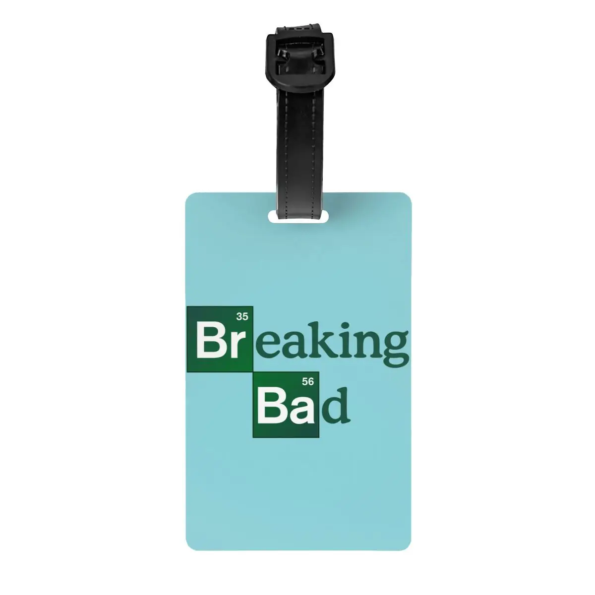 Étiquette de bagage personnalisée Breaking Bad avec carte de visite, couverture de confidentialité, étiquette d'identification pour sac de voyage, valise