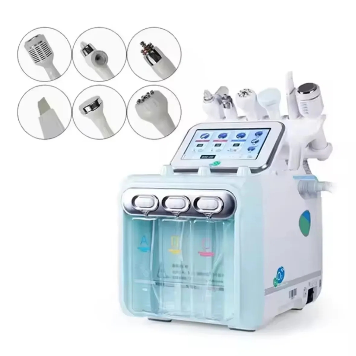 

Multifunctional 6in1 Metal Motor Facial Beauty Equipment Anti Wrinkle Bio Lifting Facial Care Dermabrasion Machine for Spa Use