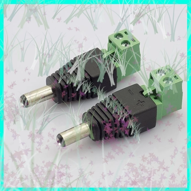 1/2/5/10pcs DC Male Plug 5.5 x 2.1mmPower Connector Adapter Power Supply for CCTV Camera Accessories Security Led Strip Light E3