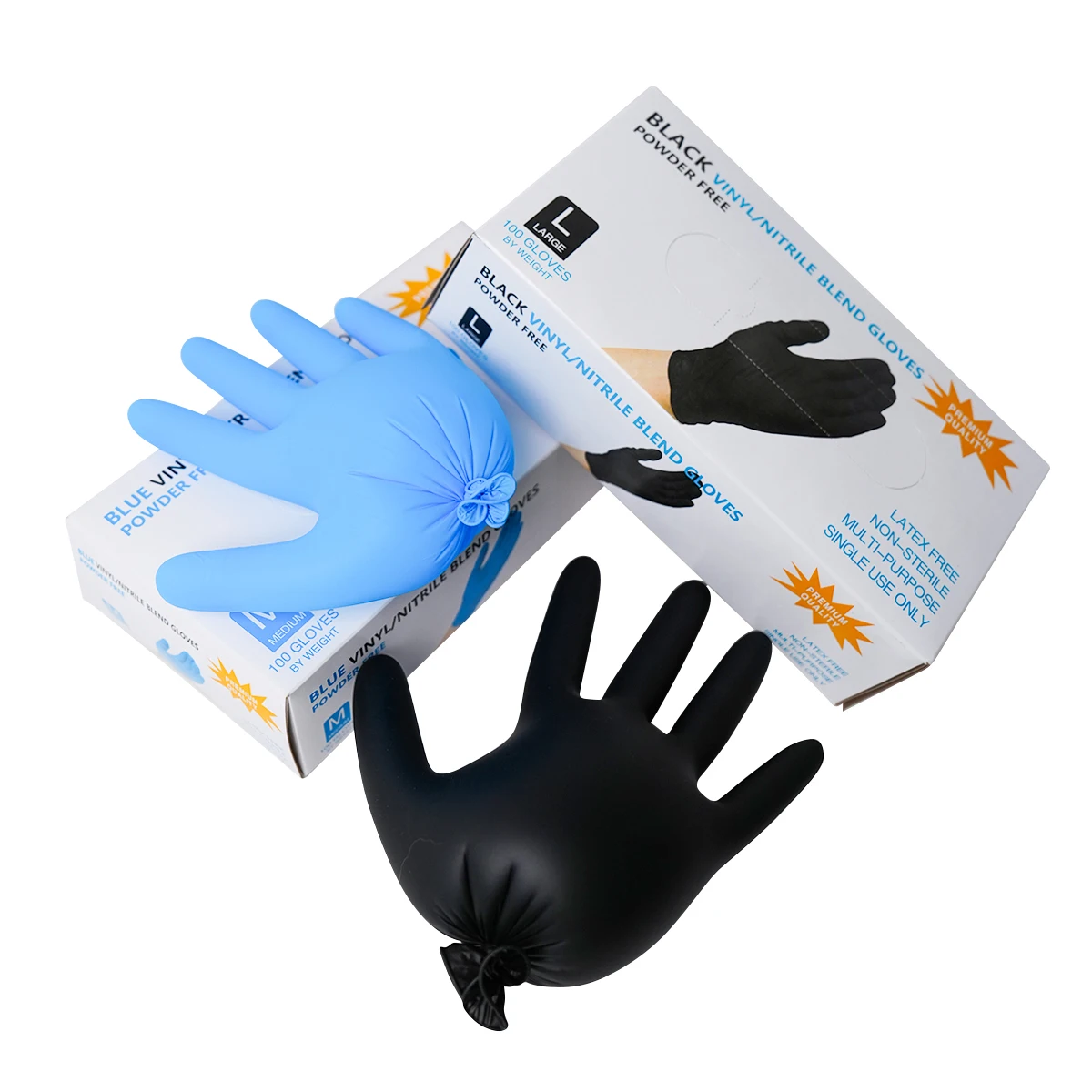 100PCS Disposable Nitrile Tattoo Gloves For Household Cleaning Work Safety Tools Gardening Gloves Kitchen Cooking Tools Tattoo