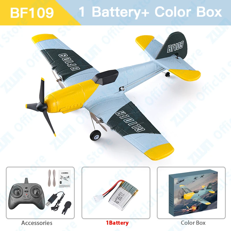 RC Vliegtuig BF109 Professionele 2.4G Radio Afstandsbediening Vliegtuig EPP Schuim Vliegtuigen Zweefvliegtuig Vliegen Model Speelgoed Voor Kinderen Geschenken