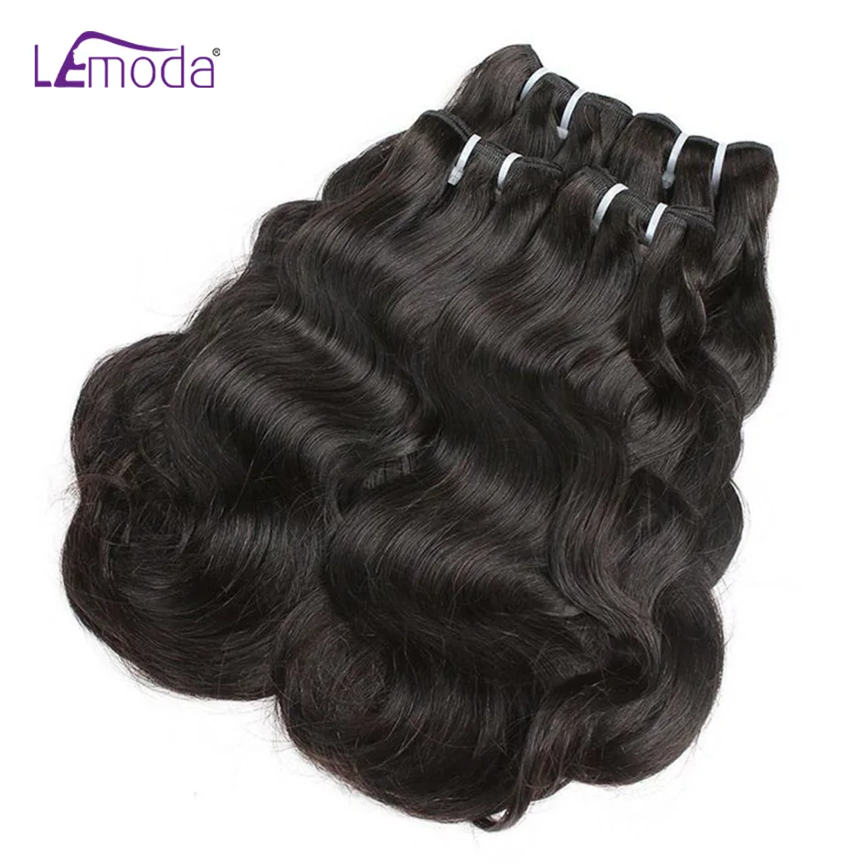 Lemoda Body Wave 15A Bundles Human Hair 30 32 Inches Unprocessed Raw Human Hair Extensions 1/2/3/4 Pcs Natural Black Virgin Hair