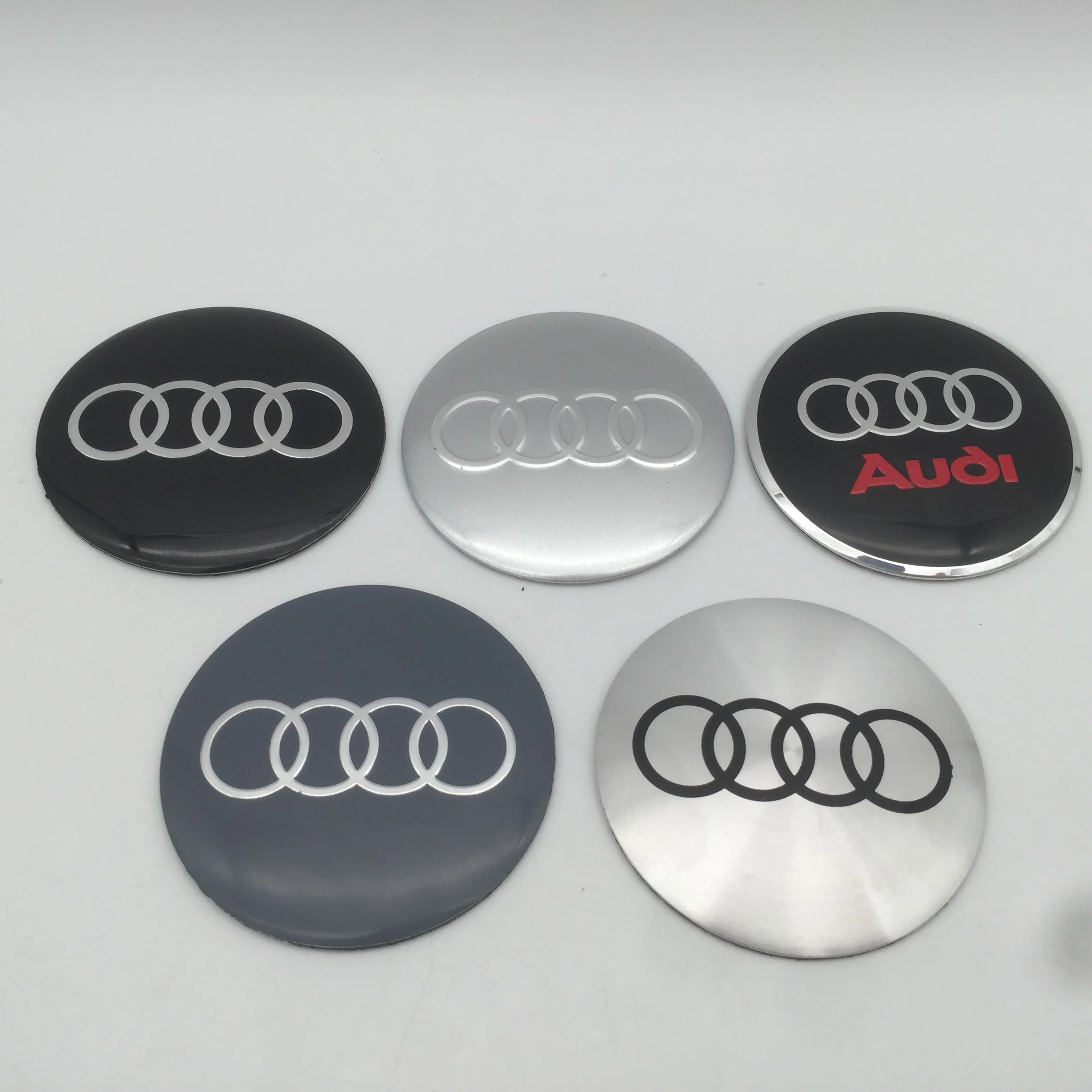 100pcs 3D 56mm 60mm 65mm For Car emblem Wheel hub Center Cap Badge covers sticker Decals Styling accessories