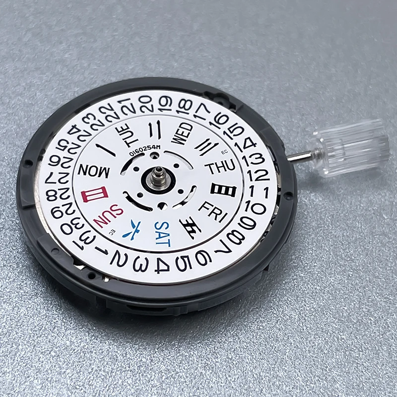 NH36 حركة ميكانيكية أوتوماتيكية عالية الدقة تقويم أبيض 24 جواهر تاريخ الساعة 3 قطع غيار ملحقات الساعة #2