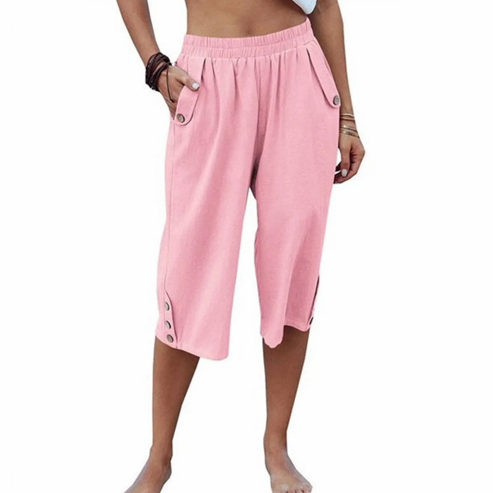 

Ladies Leggings Pants Women'S Comfortable Solid Color Athleisure Up Pants For Women Work Casual Romper Pants For Women Casual