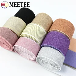 1/2/3M 25/30/40/50mm Colored Silk Nylon Elastic Band for Sewing Belt Rubber Bands Spandex Webbing Elasticity Tape DIY Stitching