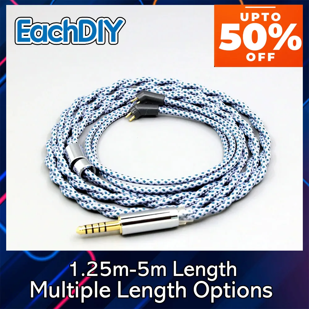 

OCC Mix Graphene Shielding Pure 99% Silver Earphone Cable For Etymotic ER4B ER4PT ER4S ER6I ER4 2pin 8663