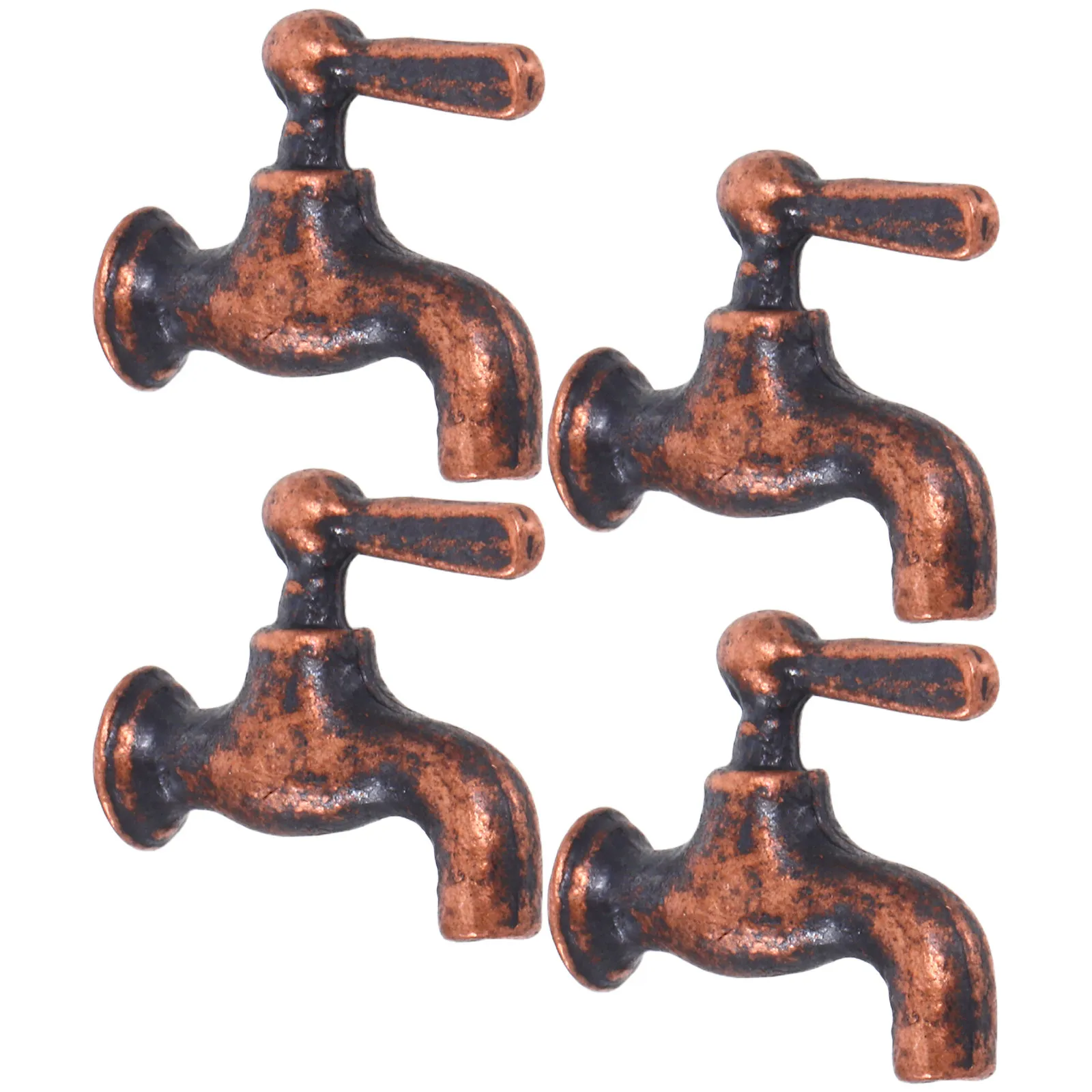 

Набор из 4 миниатюрных кухонных смесителей в масштабе 1:12 с реалистичным изливом для кукольного домика, аксессуары для мини-раковины и смесителя для ванной комнаты