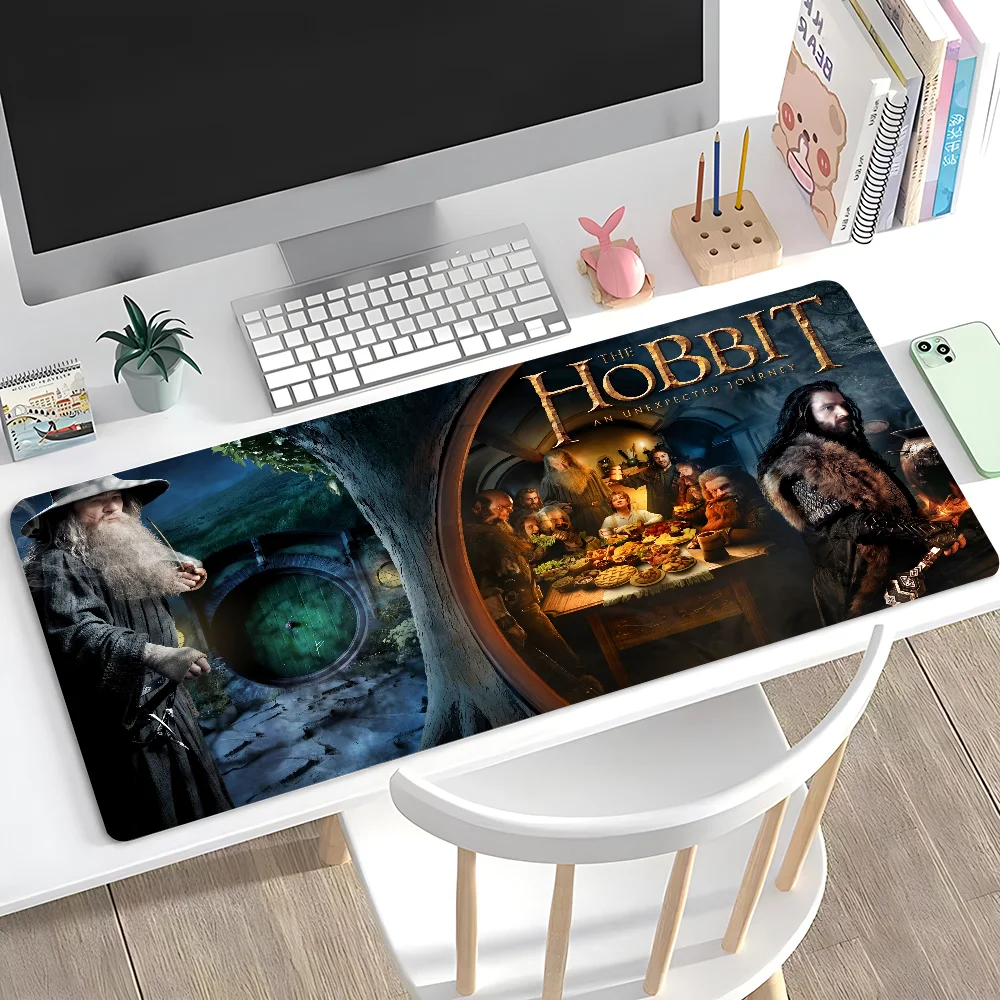 Classic Movie The H-Hobbit Mousepad Large Anti-Slip Mouse Pad Stitched Edges Mat Durable Desk Laptop Gaming​ Keyboard Pad XXL