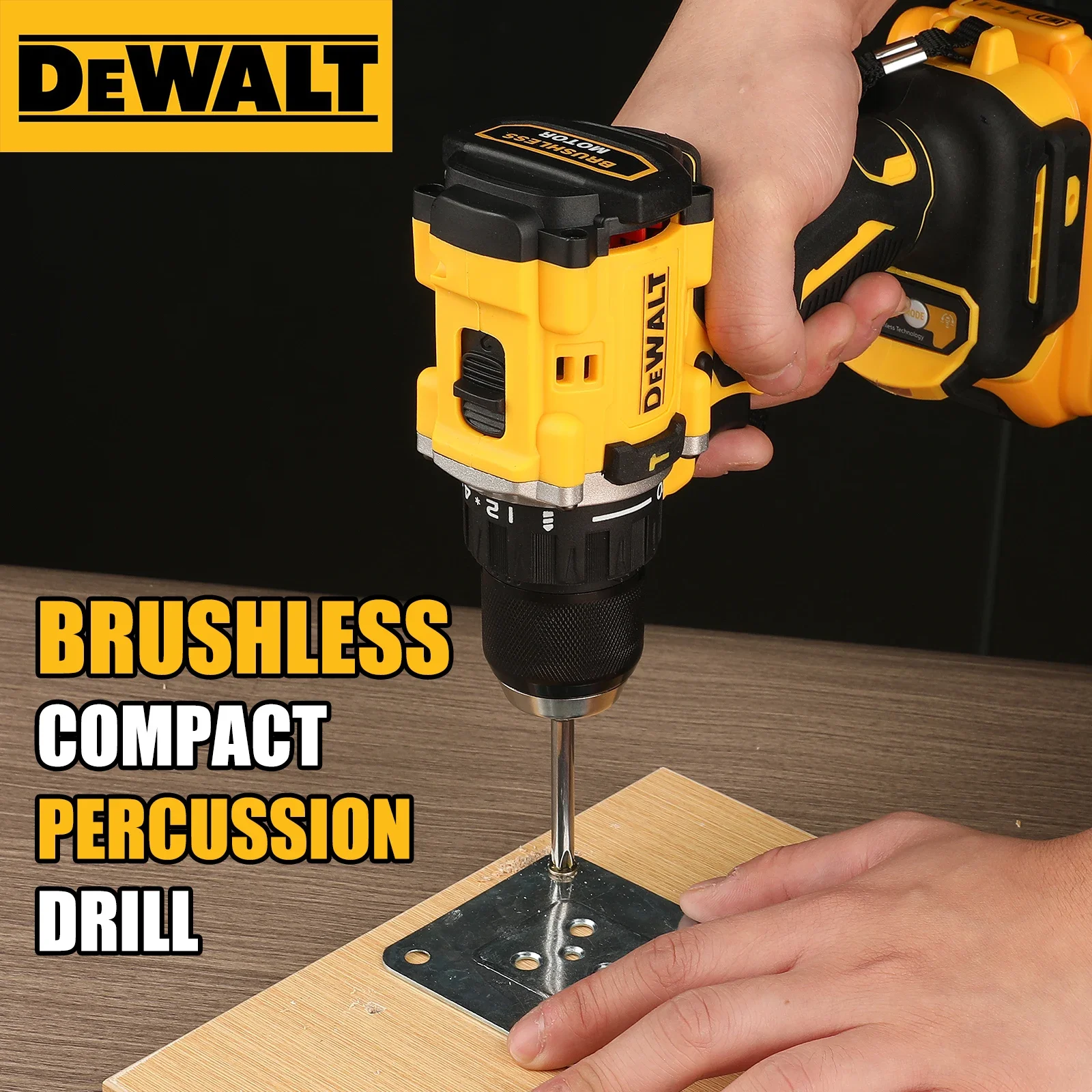 

2 2025 NEW DEWALT Lithium Battery 20V Rechargeable Brushless Compact Electric Screwdriver Hand Drill Impact Drill DCD805 tool