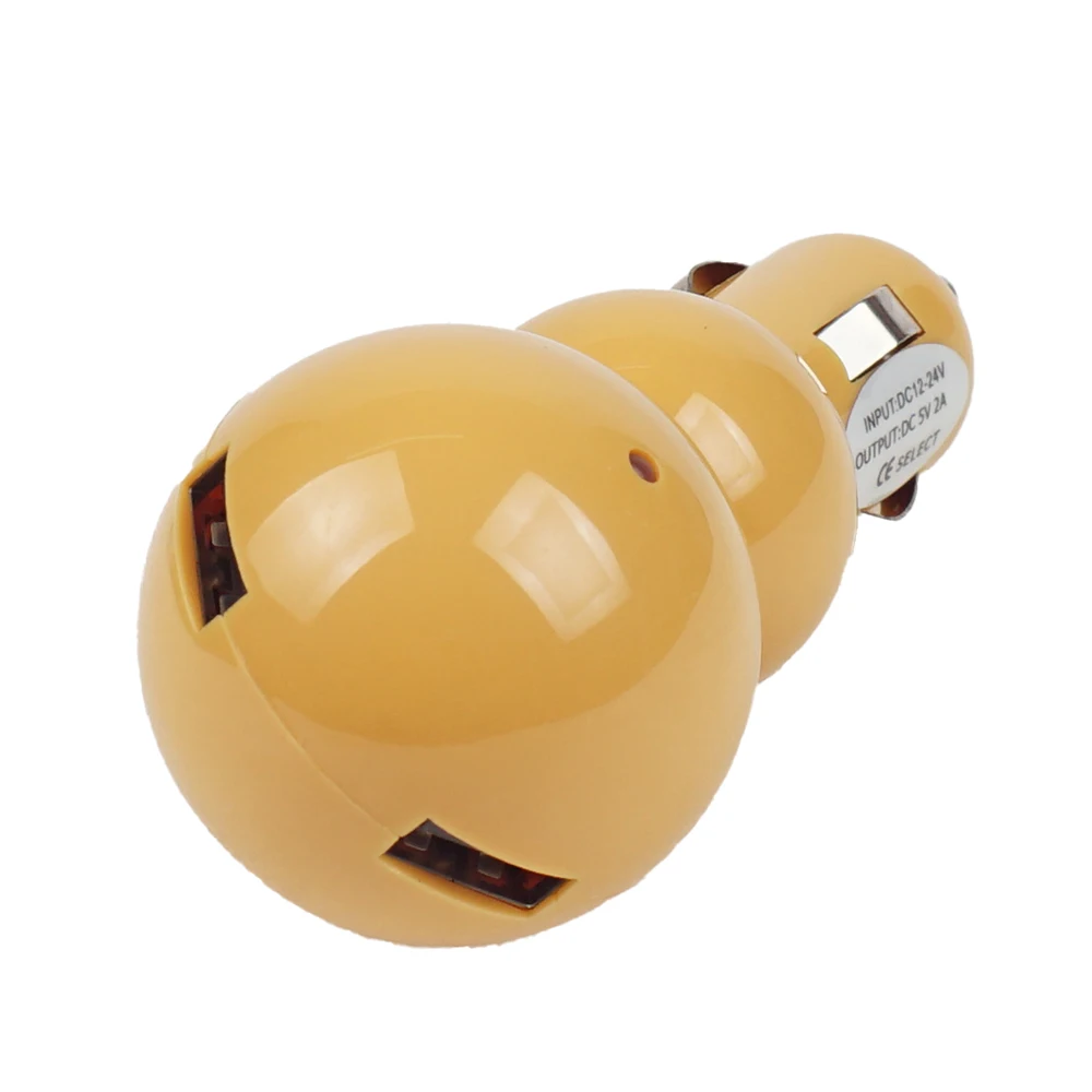 Cargador de coche USB DUAL de carga rápida, enchufe de encendedor de cigarrillos, dos puertos dobles, 5V, 2A, 3 unidades por lote