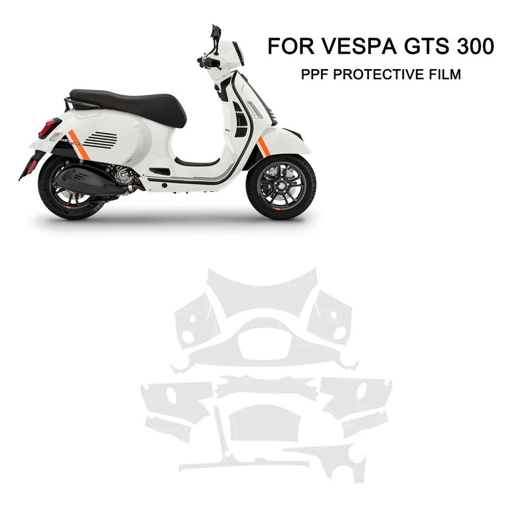 

For Vespa GTS 300 gts300 Motorcycle PPF TPU Transparent Protective Film Accessories Fairing Paint Anti-scratch Protective Film