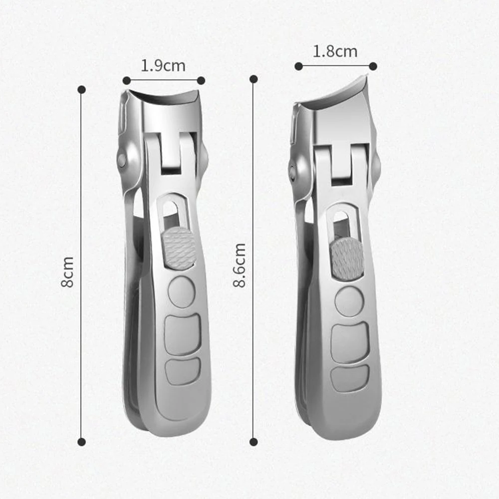 Obcinacz do paznokci ze stali nierdzewnej Najstojniejszy obcinacz do paznokci Zakrzywiona krawędź dla dorosłych mężczyzn Kobiety Swing Out Środek do czyszczenia paznokci