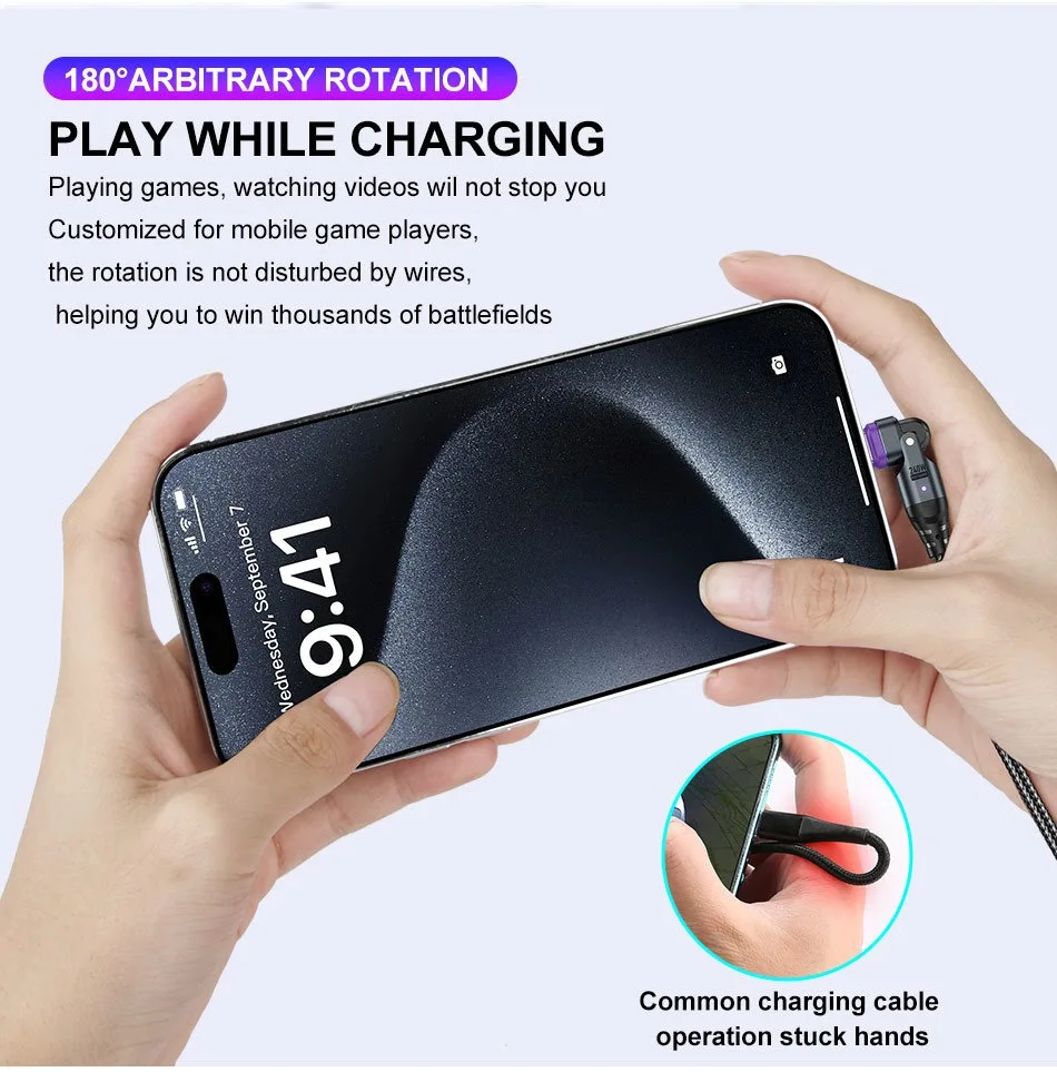 240W 5A Super Fast Charging Type C Cables For iPhone 16 Type C To USB Type C Wire Cable 5A For Macbook iPad Samsung Data Cord