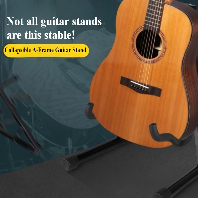 Portable Guitar Stand Foldable Holder Tripod Sturdy and Stable for Guitar Bass Stringed Musical Instrument Guitar Accessories