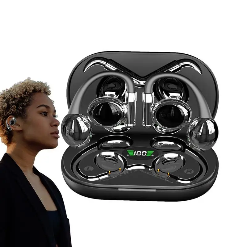 Headset sem fio Earbuds, Carregamento Fones De Ouvido, Bone Conduction Headphones, Sport for Running
