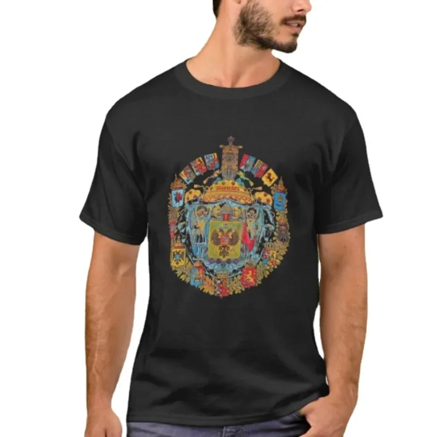 

Russian Empire T-Shirt. Summer Cotton Short Sleeve O-Neck Mens T Shirt New S-3XL
