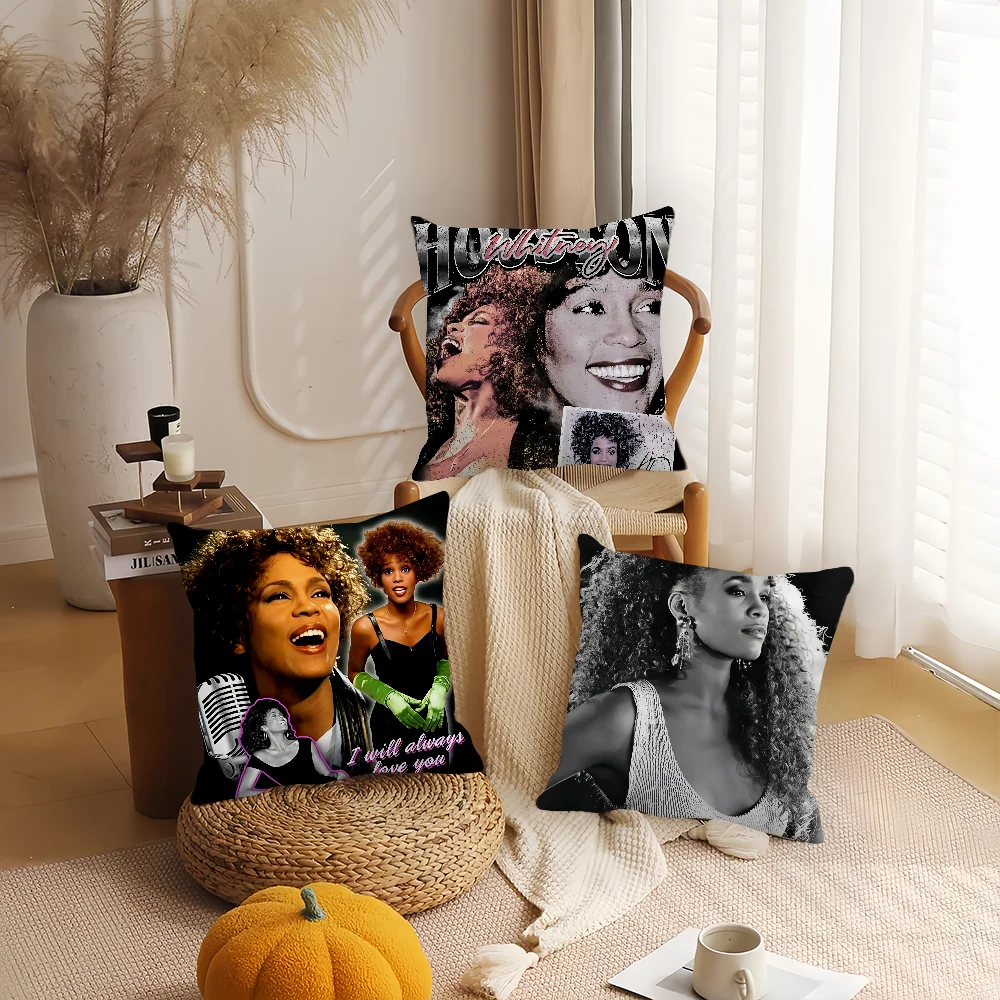 غطاء وسادة سنجر ويتني هيوستن وسائد مكتبية مناسبة لغطاء الوسادة المزخرف لغرفة نوم السيارة #3