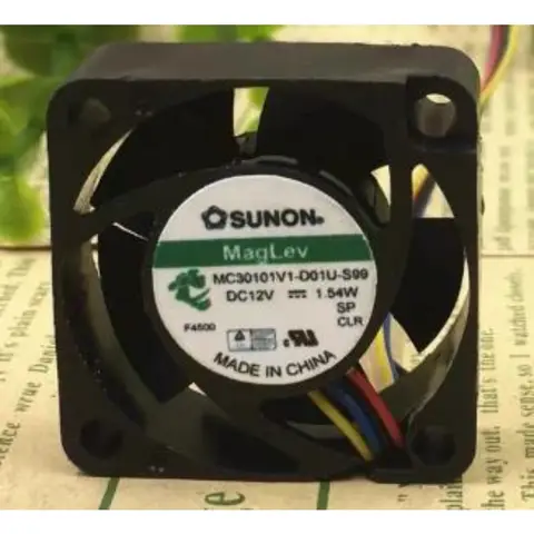 SUNON MC30101V1-D01U-S99 12V 3010 3CM PWM 4선 냉각 팬용 새 쿨러 팬 30 * 30 * 10MM