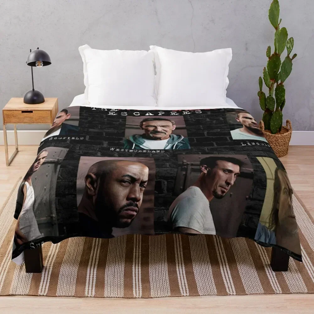 

Prison Break Throw Blanket Decoratives anime Cute Plaid Blankets