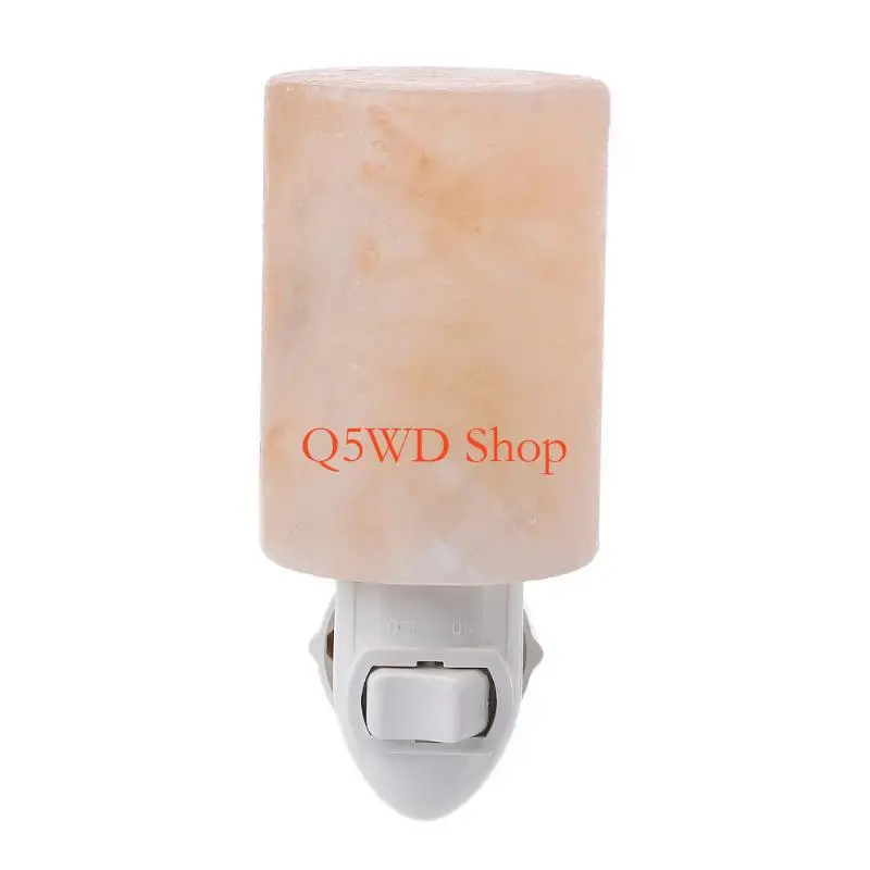 Q5WD 15W 회전식 실린더 히말라야 소금 램프 공기 청정기 크리스탈 소금 바위 침대 사시