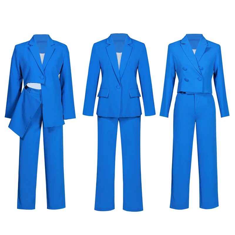 

Female Pole Dance Clothes Blue Suit For Gogo Dancer Nightclub Festival Party Clothes Female Singer Jazz Dance Costumes DWY6847