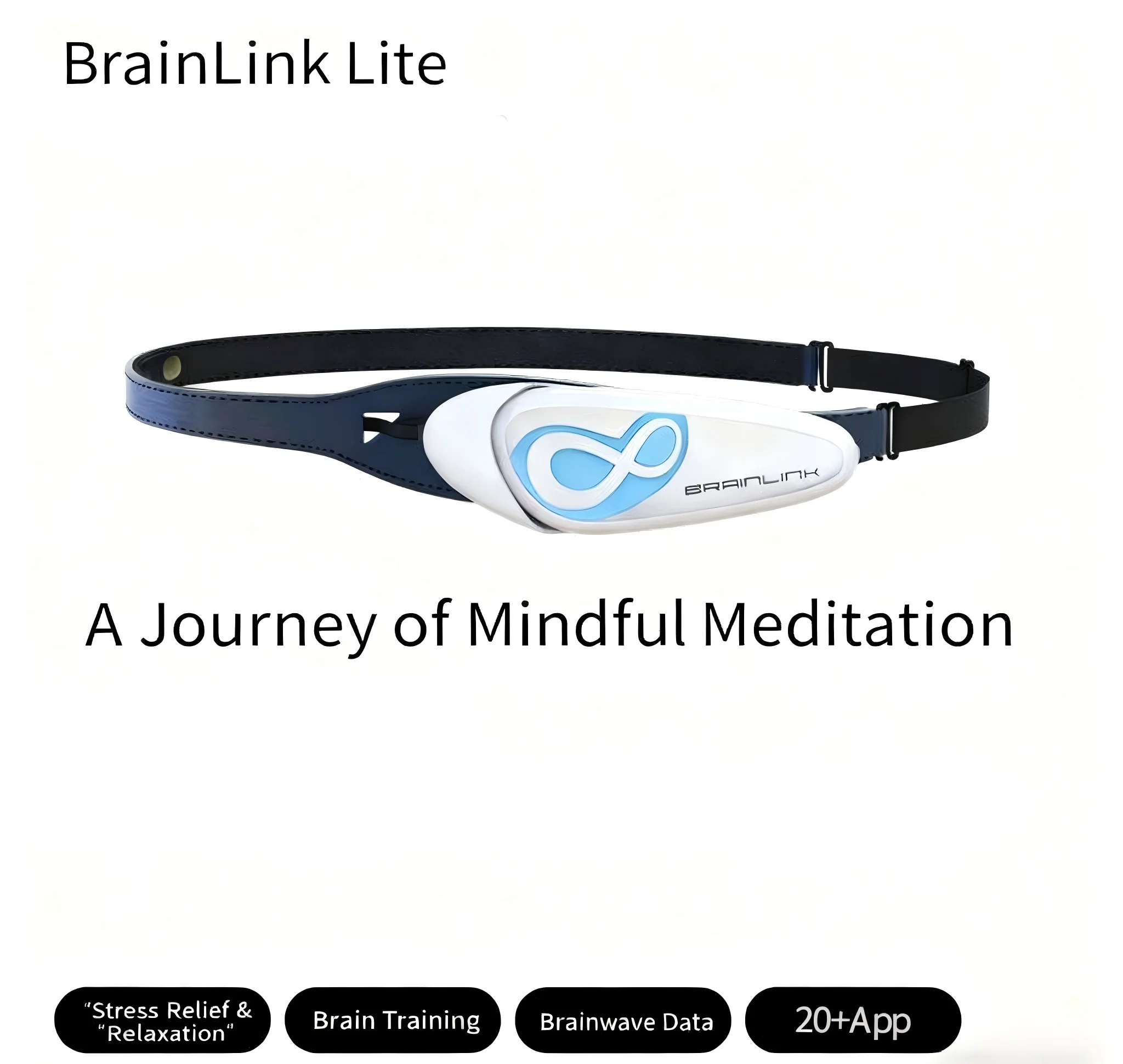 Auricolare EEG versione Brainlink Lite 2025, fascia in PU ultraleggera per Neurofeedback e allenamento mentale, sensore wireless per onde cerebrali f