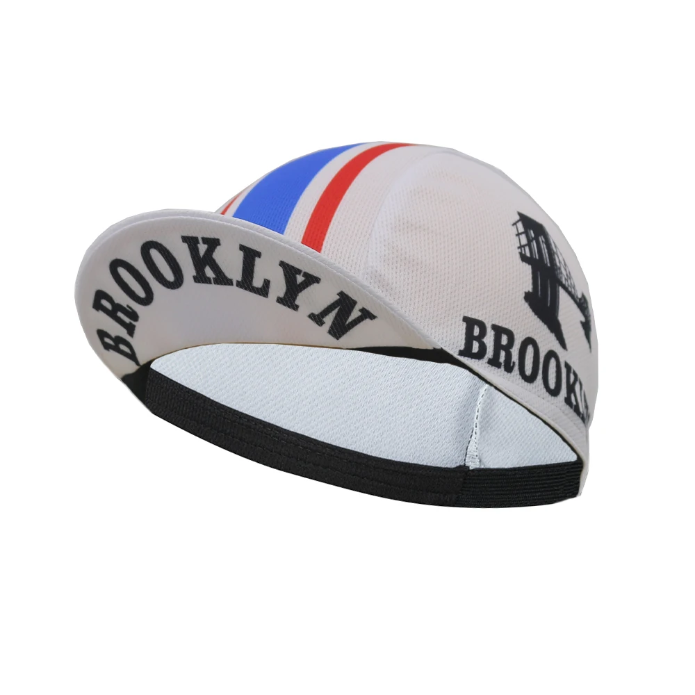 Brooklyn Cycling Cap Blue White Black Red Pink Outdoor Sports Hat Team Bike Caps