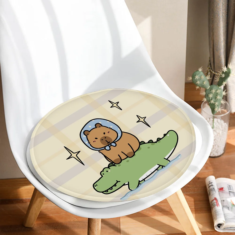 CUTE Capybara Four Seasons Chair Mat Soft Pad cuscino del sedile per sala da pranzo Patio Home Office cuscini per sedie da giardino per interni ed esterni
