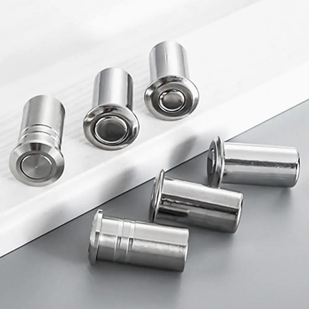 Durable Dust-proof Door Bolt Cover with Accessories Stainless Steel Latch Cover Invisible Hardware Door Latch Protection Door