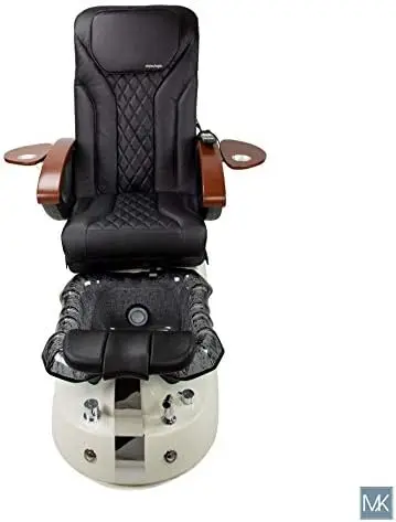 Siena Shiatsulogic Pedicure Chair White/Black Stylish Pedicure Tub W/Discharge Pump & Pipe-Less Magnetic Jet Pedicure Spa,