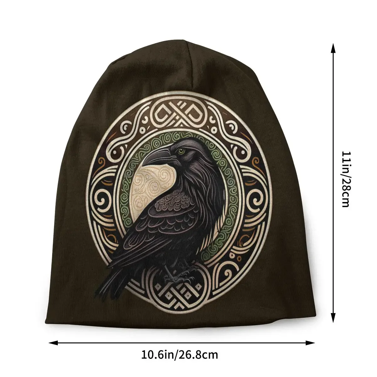 Raven Fashion Thin Hats Huginn And Muninn Bonnet High Quality Skullies Beanies Caps