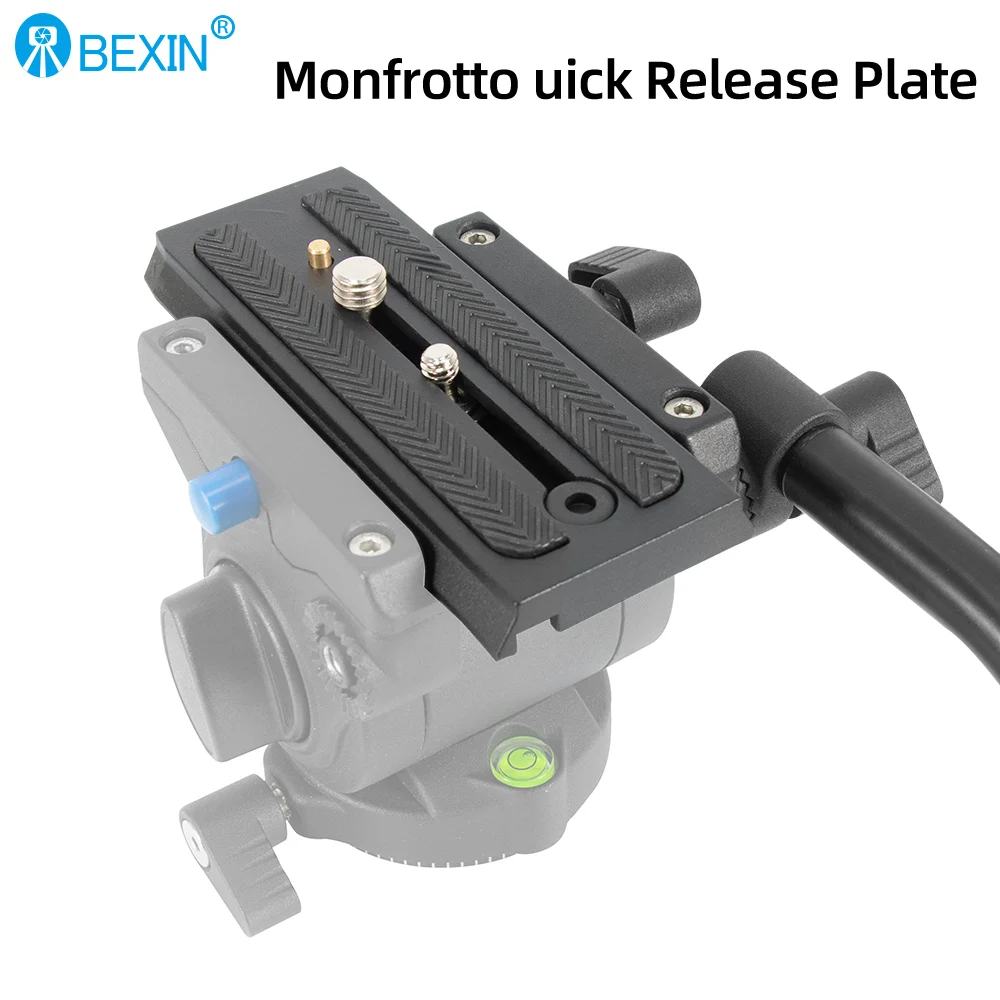 Camera plate quick release plate quick shot tripod plate camera mount slide rail plate for Manfrotto 500AH fluidhead dslr camera