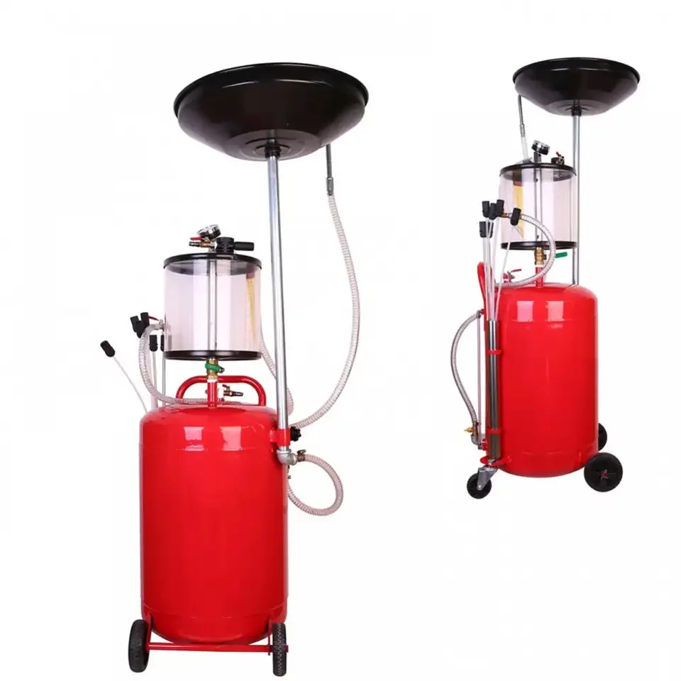 

High Quality 80L Oil Drainer Removable Portable Oil Collector Adjustable Tube Vacuum Waste Pneumatic Oil Extractor