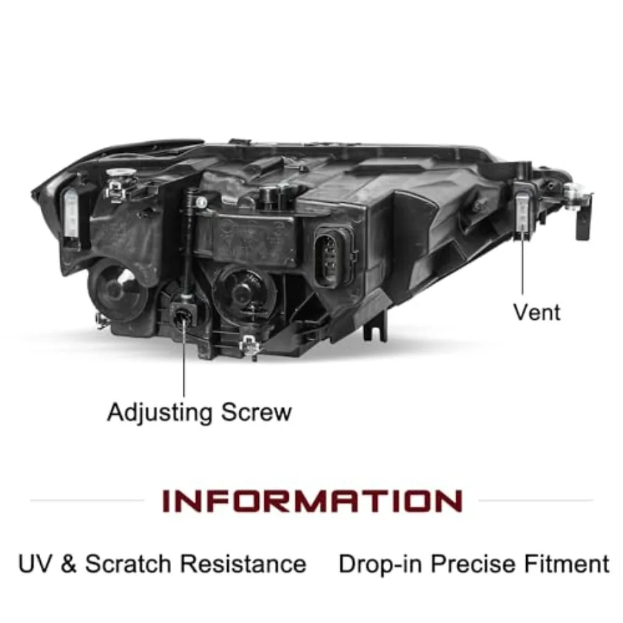 مجموعة مصابيح أمامية LED للجري النهاري العالمي لـ 20192023 Volkswagen Jetta الجانب الأيسر للسائق متوافق مع NonProjec