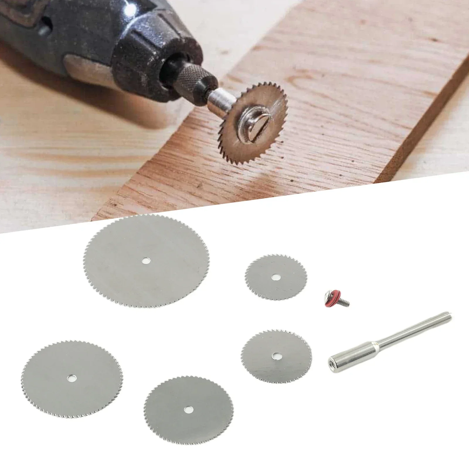 5pcs Circular Saw Blade With 3MM Mandrel Set Stainless Steel Cutting Disc Cutter Disc For Rotary Tools 16/18/22/25/32mm