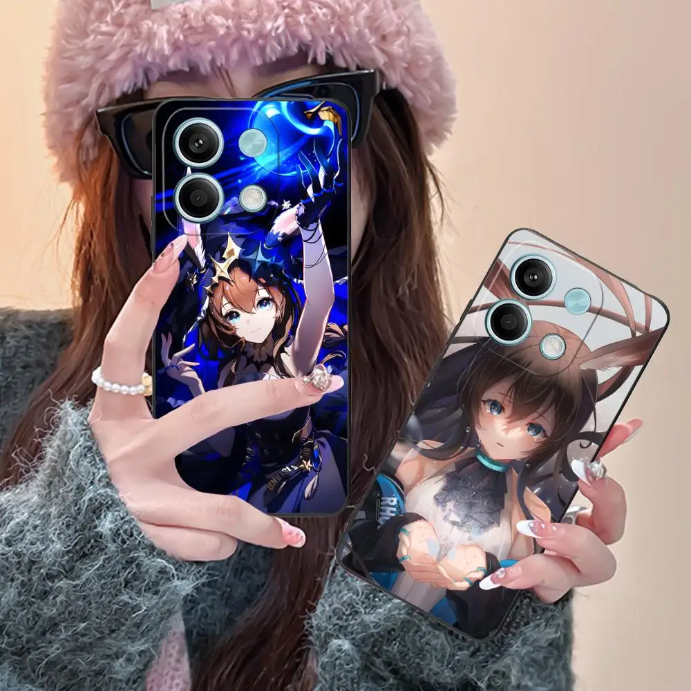 

Arknights Amiya Mobile Phone Case for POCO M6 M5 M4 M3 X7 X6 X5 X4 X3 F6 F5 F4 Pro GT 5G Colour Printing Protective Cover