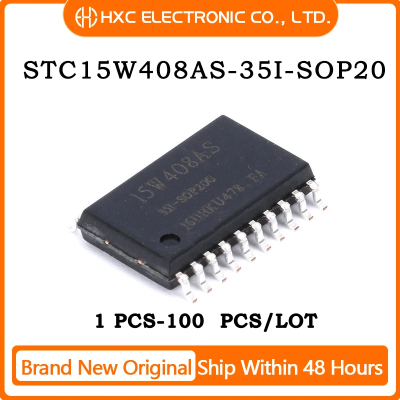 

5/10/50/100PCS 100% NEW STC15W408AS-35I STC15W408AS-35I-SOP20 IC