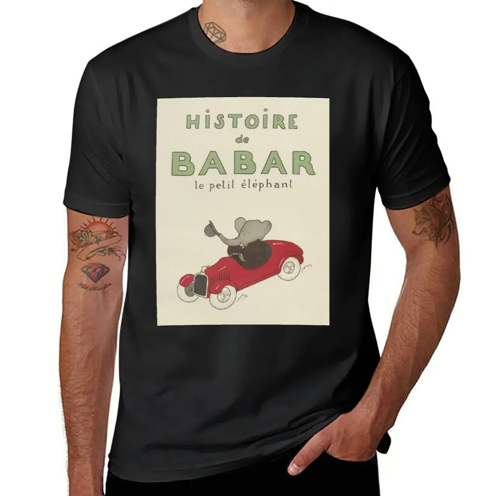 Histoire de Babar T-Shirt boys animal print heavyweights sports fans oversized t shirts for men