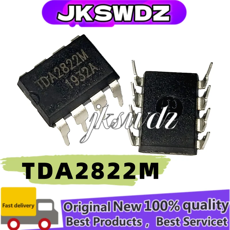 

10 units 100% NEW LOW VOLTAGE POWER AMPLIFIER DUAL IC TDA2822M DIP8 SOP8 TDA2822 SOP DIP 2822M DIP-8 SOP-8
