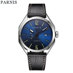 Parnis 43mm Miyota Automatic Movement Men's Mechanical Watch Sapphire Date Gift