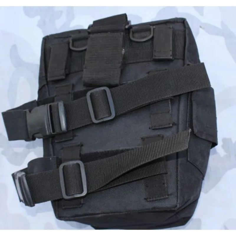 Tactical Leg Pouch Gas Mask Bag Molle Compatible Outdoor Military Style Utility Pack for Men Women Hiking Camping CS view 5