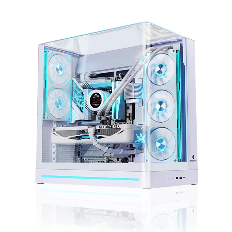 WJCOOLMAN AITO Plus ATX PCケース 9.16インチ ソフトウェアスクリーン