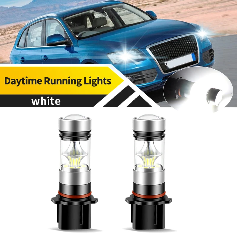 

2PCS For Audi A4/S4/Q5 2008-2012 P13W Led Lights 12V White Car Fog Light Driving DRL Daytime Running Lamp Auto Bulbs 12277 SP13W